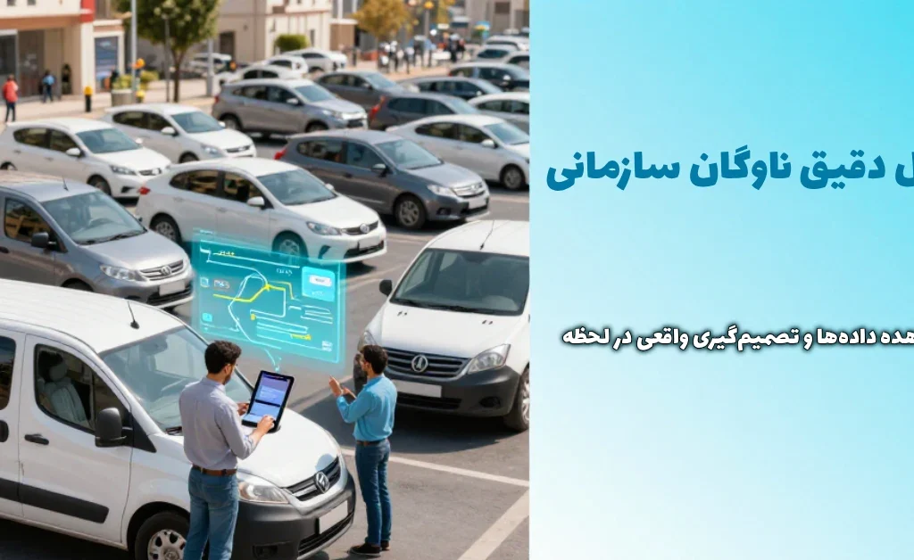 کنترل دقیق ناوگان سازمانی با بهینه سازی ناوگان سازمانی با مشاهده دادهها و تصمیمگیری واقعی در لحظه