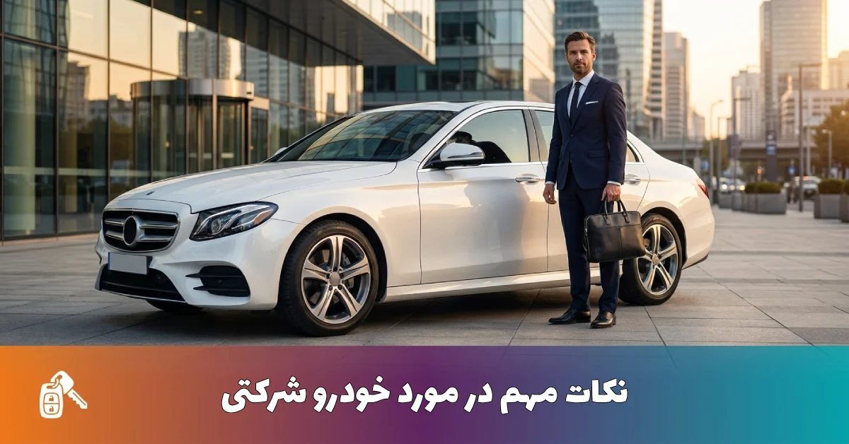 خودرو شرکتی چیست و چه تفاوتی با خودرو سازمانی دارد