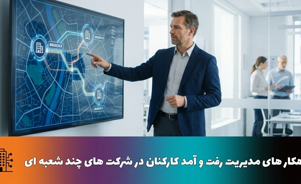 19 راهکار هوشمندانه مدیریت رفت و آمد کارکنان در شرکت های چند شعبه ای | راهنمای جامع مدیران 29 راهکار های مدیریت رفت و آمد کارکنان در شرکت های چند شعبه ای