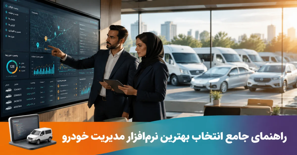راهنمای جامع انتخاب بهترین نرم‌افزار مدیریت خودرو و سیستم هوشمند مدیریت ناوگان سازمانی