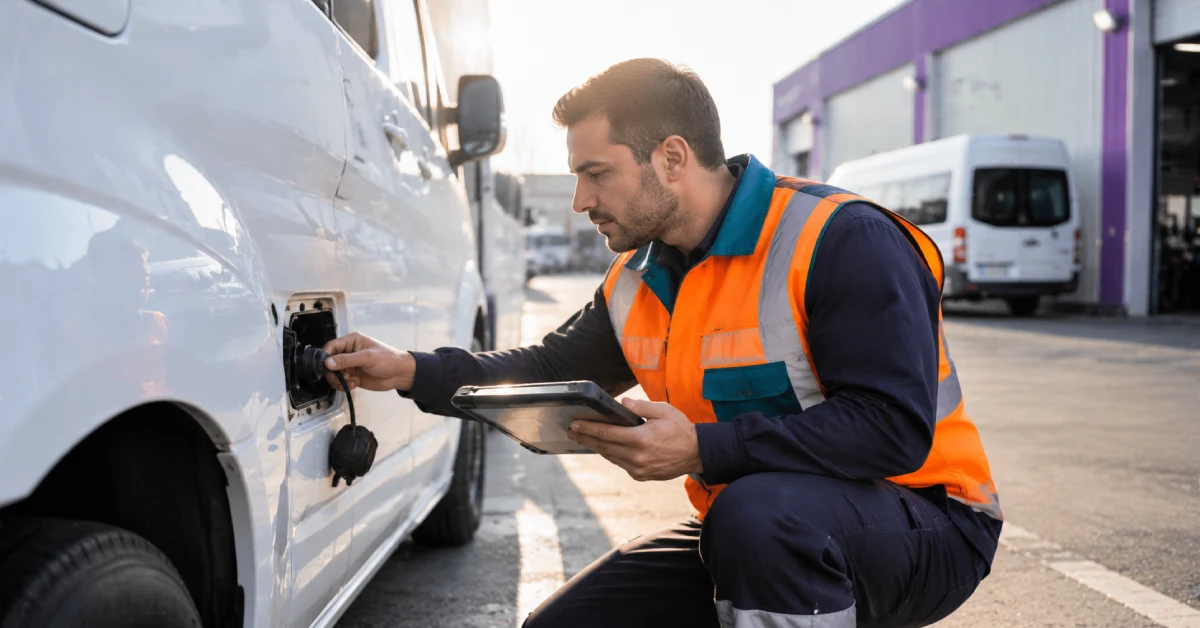 بازرسی فنی باک سوخت و ارزیابی ایمنی فیزیکی ماشین سازمانی در محوطه لجستیک