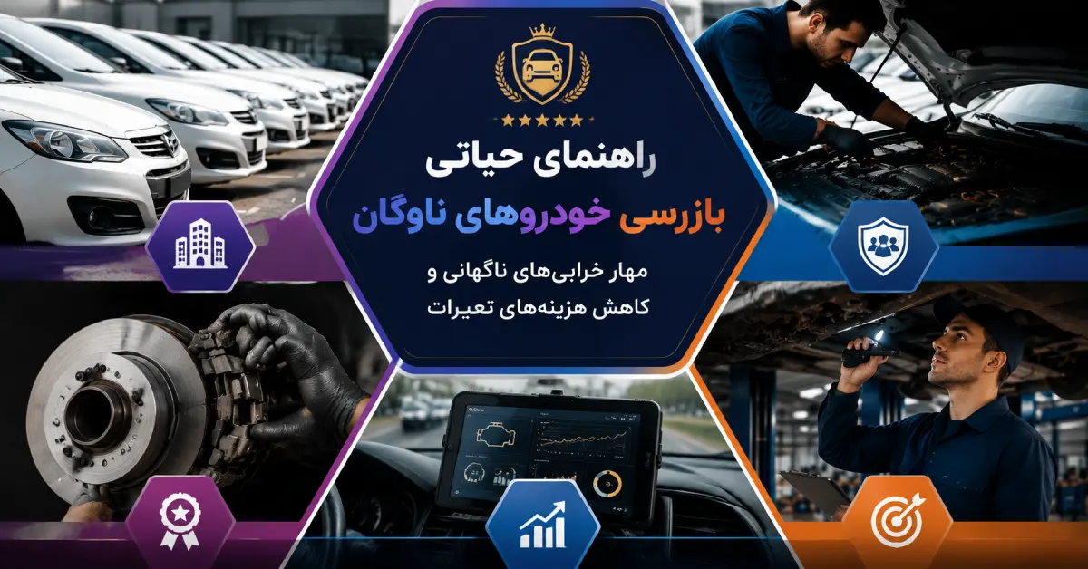 بازرسی خودروهای ناوگان سازمانی و بررسی سلامت فنی خودروها برای پیشگیری از خرابی‌های ناگهانی و کاهش هزینه تعمیرات
