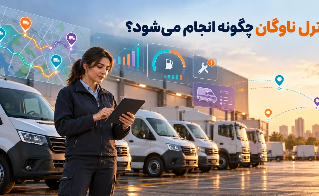 کنترل ناوگان با استفاده از تبلت، خودروهای سازمانی و داشبورد هوشمند مدیریت ناوگان در محیط عملیاتی